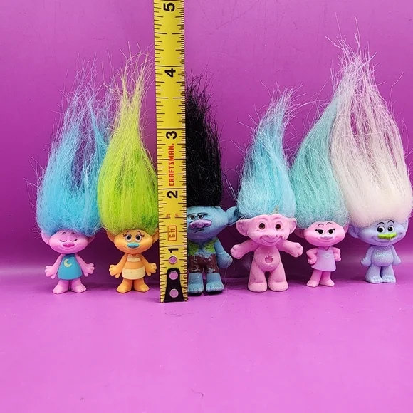 6 DreamWorks Trolls Movie 2" Figures - Picture 4 of 7